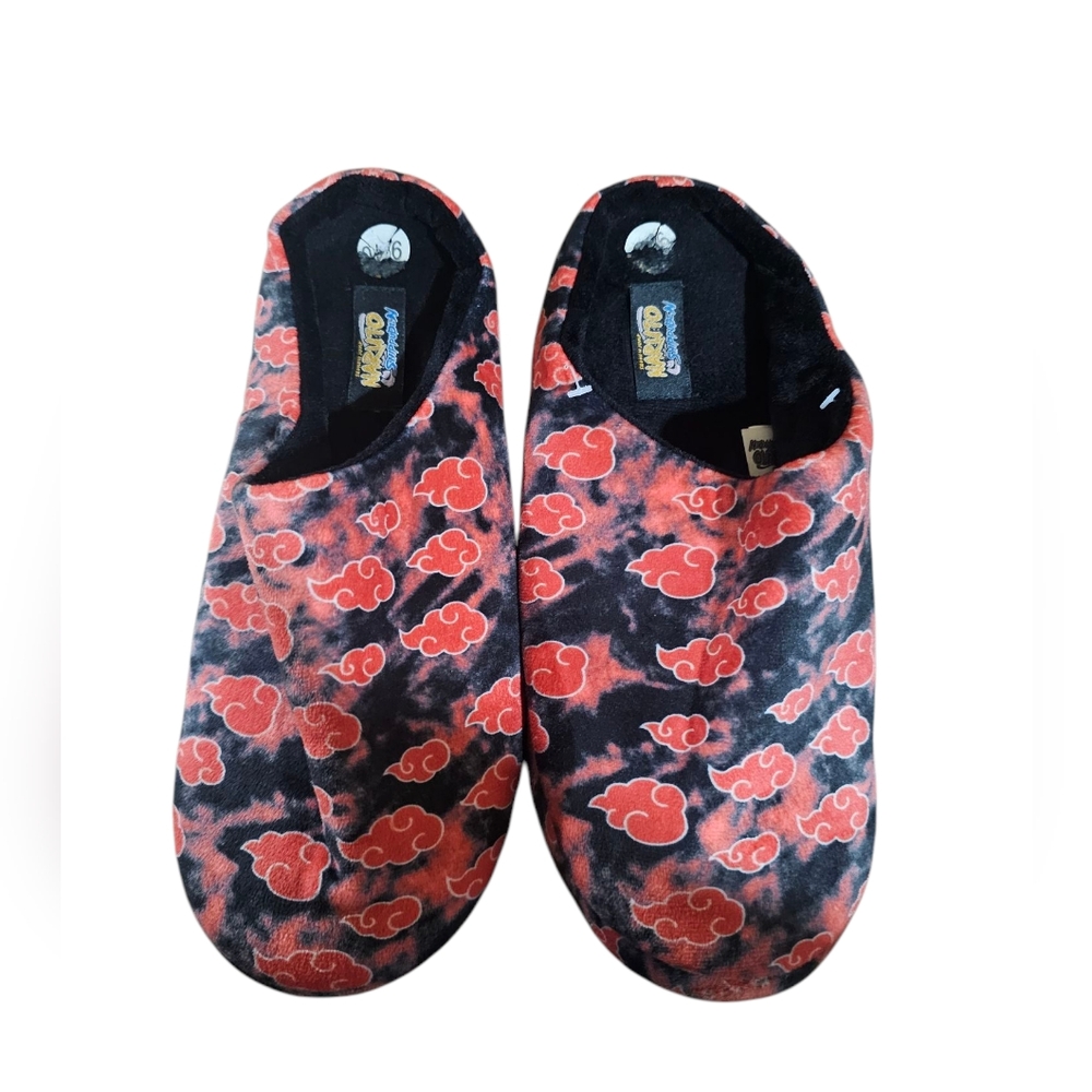 Men's Size Medium‎ Red and Black Naruto  Slippers Size Medium